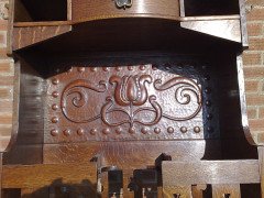 Shapland & Petter. An Arts & Crafts Oak hallstand - Thumbnail 7