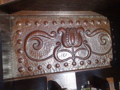 Shapland & Petter. An Arts & Crafts Oak hallstand - Thumbnail 8