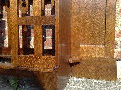 Shapland & Petter. An Arts & Crafts Oak hallstand - Thumbnail 10