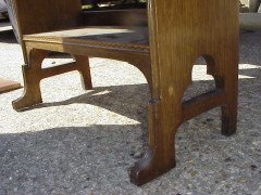 Harris Lebus. a Good Quality Glasgow-Style Arts and Crafts Oak Bureau Bookcase - Thumbnail 5