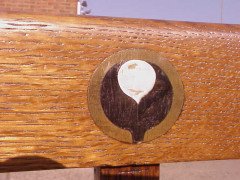 An Arts & Crafts Oak tub chair - Thumbnail 7