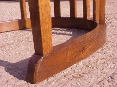 An Arts & Crafts Oak tub chair - Thumbnail 9