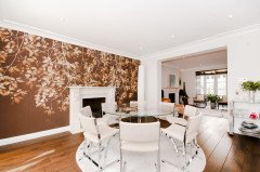 Richard Young Merrow Associates a Chrome Dining Table & a Set of 8, 160z Chairs - Thumbnail 2