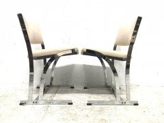 Richard Young Merrow Associates a Chrome Dining Table & Set of 8, 160z Chairs - Thumbnail 11