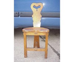 Rupert Griffiths, Four Arts & Crafts English Oak Tripod Design Cottage Chairs - Thumbnail 2