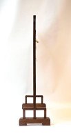 E. W. Godwin. An Anglo-Japanese Mahogany Fire Screen with Original Silk Country Scene - Thumbnail 5