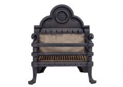 Hart Son & Peard, English Aesthetic Movement Fire Grate with Dog Head Finials - Thumbnail 18