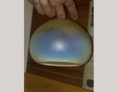 Arts & Crafts c.1900 Pair of Vaseline Uranium Glass Dome Shades - Thumbnail 3