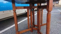 Heal's Attributed, English Arts & Crafts Oak Drop Leaf Hexagonal Dining Table - Thumbnail 6