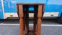 Heal's Attributed, English Arts & Crafts Oak Drop Leaf Hexagonal Dining Table - Thumbnail 11