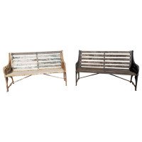 Dr. C. Dresser for Coalbrookdale Two Medieval Pattern Cast Iron Garden Benches - Thumbnail 1