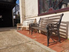 Dr. C. Dresser for Coalbrookdale Two Medieval Pattern Cast Iron Garden Benches - Thumbnail 3