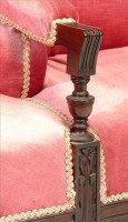 H. W. Batley Attri, Collinson & Lock. Aesthetic Movement Rosewood Courting Sofa - Thumbnail 1