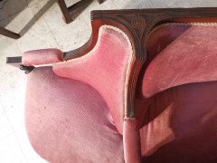 H. W. Batley Attri, Collinson & Lock. Aesthetic Movement Rosewood Courting Sofa - Thumbnail 7