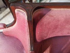 H. W. Batley Attri, Collinson & Lock. Aesthetic Movement Rosewood Courting Sofa - Thumbnail 8