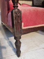 H. W. Batley Attri, Collinson & Lock. Aesthetic Movement Rosewood Courting Sofa - Thumbnail 12