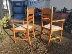 William Birch for Liberty & Co., Set of Sixteen Arts & Crafts Oak Dining Chairs - Thumbnail 5