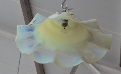 A Large & Impressive Pair of Arts & Crafts Vaseline/Uranium Glass Shades - Thumbnail 4