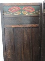 Liberty & Co. English Arts & Crafts 3 Fold-Screen with Stylised Floral Details - Thumbnail 7