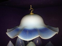 A Large & Impressive Pair of Arts & Crafts Vaseline/Uranium Glass Shades - Thumbnail 3