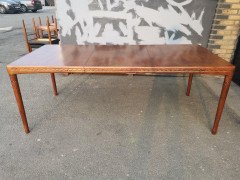 H. W. Klein, bramin Scandinavian Extending Dining Table & Six Chairs with Carving - Thumbnail 2