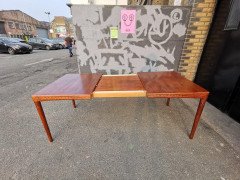 H. W. Klein, bramin Scandinavian Extending Dining Table & Six Chairs with Carving - Thumbnail 3