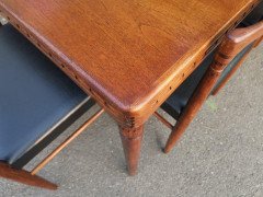 H. W. Klein, bramin Scandinavian Extending Dining Table & Six Chairs with Carving - Thumbnail 7