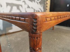 H. W. Klein, bramin Scandinavian Extending Dining Table & Six Chairs with Carving - Thumbnail 8