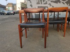 H. W. Klein, bramin Scandinavian Extending Dining Table & Six Chairs with Carving - Thumbnail 11