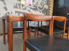 H. W. Klein, bramin Scandinavian Extending Dining Table & Six Chairs with Carving - Thumbnail 12