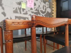 H. W. Klein, bramin Scandinavian Extending Dining Table & Six Chairs with Carving - Thumbnail 15