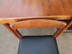 H. W. Klein, bramin Scandinavian Extending Dining Table & Six Chairs with Carving - Thumbnail 16