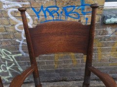 Liberty & Co., William Birch, Arts & Crafts Armchair & Two Differing Side Chairs - Thumbnail 5