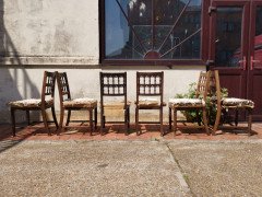 Bruce Talbert for Gillow & Co., Set of Six Aesthetic Movement Oak Dining Chairs - Thumbnail 4