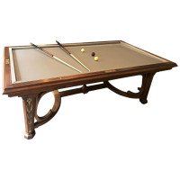 Emile Hurtre Art Nouveau Billiard Table Made by E. Gueret - Médaille d'Or, 1889 - Thumbnail 1