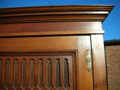 Gillows of Lancaster, an Aesthetic Movement Walnut Armoire Wardrobe Compactum - Thumbnail 4