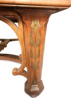 Emile Hurtre Art Nouveau Billiard Table Made by E. Gueret - Médaille d'Or, 1889 - Thumbnail 5
