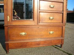 Gillows of Lancaster, Aesthetic Movement Walnut Armoire Wardrobe Compactum - Thumbnail 7