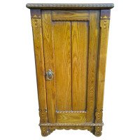 Charles Bevan, In the style of, Gothic Revival Oak Bedside Cabinet with Inlay - Thumbnail 2