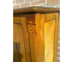Charles Bevan, In the style of, Gothic Revival Oak Bedside Cabinet with Inlay - Thumbnail 7
