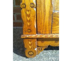 Charles Bevan, In the style of, Gothic Revival Oak Bedside Cabinet with Inlay - Thumbnail 8