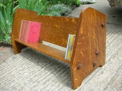 Well-Crafted Arts & Crafts Table Top Bookcase Made From 1/4 Sawn Oak - Thumbnail 2