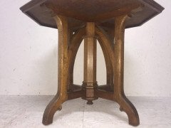 A. W. N. Pugin Attri, an Exceptional Gothic Revival Octagonal Oak Centre Table - Thumbnail 5
