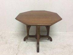 A. W. N. Pugin Attri, an Exceptional Gothic Revival Octagonal Oak Centre Table - Thumbnail 9