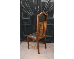 Wylie & Lochhead Attri. A Set of Four English Arts & Crafts Oak Dining Chairs - Thumbnail 4