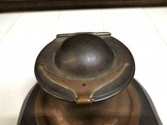 C. F. A. Voysey Attributed, Made by Richard Rathbone, an Arts & Crafts Copper Inkstand - Thumbnail 7
