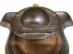C. F. A. Voysey Attributed, Made by Richard Rathbone, an Arts & Crafts Copper Inkstand - Thumbnail 9