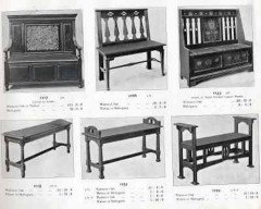 Shapland & Petter. A Good Arts & Crafts Oak Double Piano Stool or Window Seat - Thumbnail 21
