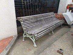 Coalbrookdale Cast Iron Garden Bench In the style of Organic Naturistic Branches - Thumbnail 2