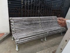Coalbrookdale Cast Iron Garden Bench In the style of Organic Naturistic Branches - Thumbnail 3